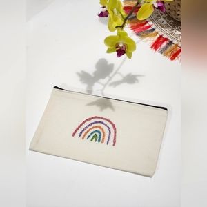 Hand embroidered pouch